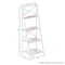 Hastings Home Ladder Bookcase X Back Frame, White 565077KOC - alternate 4